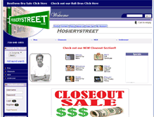 Tablet Screenshot of hosierystreet.com